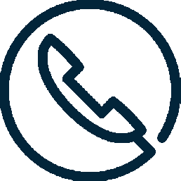 icone téléphone bleu